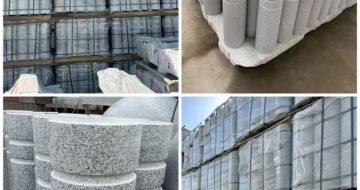 玉林 芝麻白花岗岩挡车柱、隔离柱多少钱