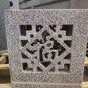 玉林 芝麻白花岗岩镂空雕花灯笼
