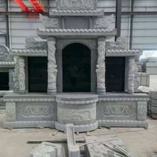 玉林 芝麻灰高档墓碑，土墓，可定制