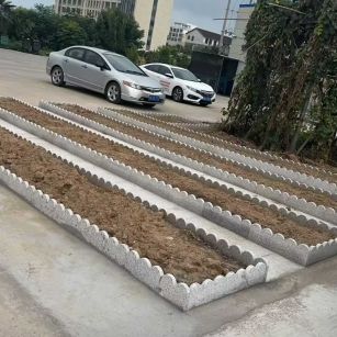 玉林 花边石、花围石、花园石安装效果