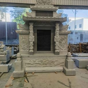 玉林 芝麻灰高档墓碑、土墓，一套也支持定做