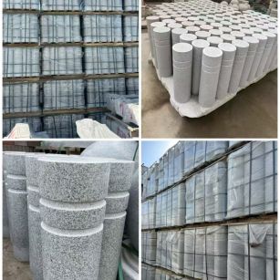 玉林 芝麻白花岗岩挡车柱、隔离柱多少钱