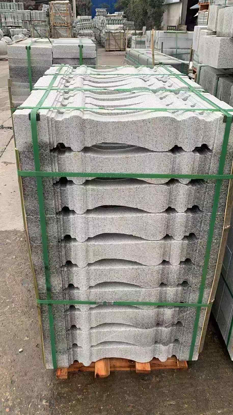 玉林 芝麻白方形拉丝面，栏杆花瓶柱