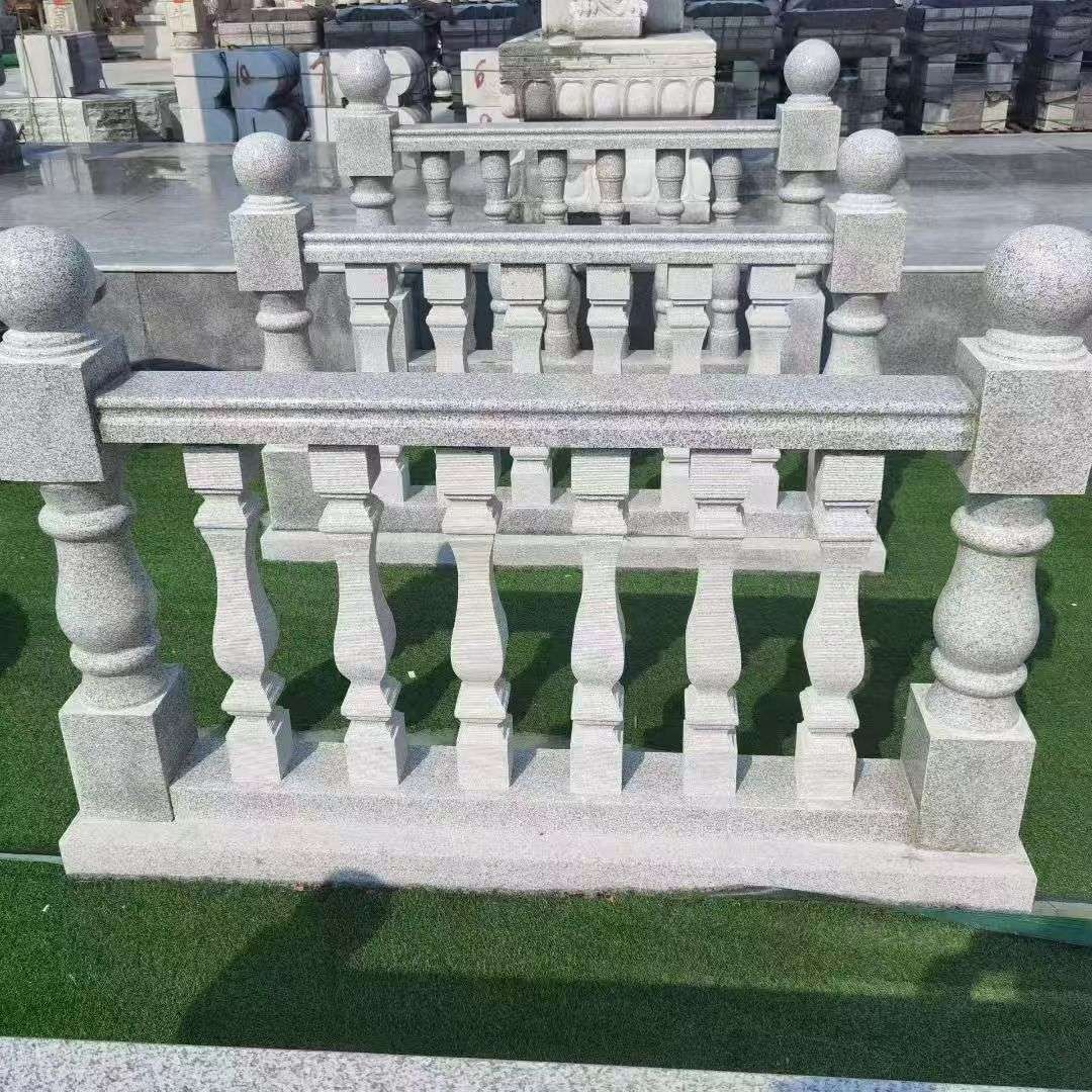 玉林 别墅石材栏杆特写